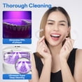 thumbnail image 6 of Ultrasonic Retainer Cleaner Machine, 45kHz Dental Cleaning Pod for Denture, Aligner, Nightguard, Mouth Guard, Toothbrush, Jewelry, with Digital Timer, 200ML & 4 Modes for All Dental Appliances, 6 of 12
