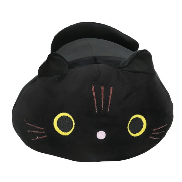 Coussin Chat Dessin Animé, Coussin Chat en Peluche Mignon Toucher Confortable Texture Douce pour Décoration Maison