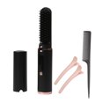 thumbnail image 2 of YFYDS Wireless Straightening Brush, Mini Hair Straightener Brush with Negative Ion Technology, USB Rechargeable Portable Styling Brush for Beard and Hair Clearance Sales Today Deals Prime, 2 of 5