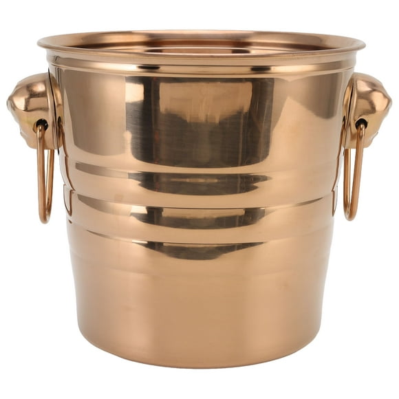 Bar Wine Cooler, Stainless Steel Wine Bucket Rose Gold  For KTV For Family Gatherings Rose Gold