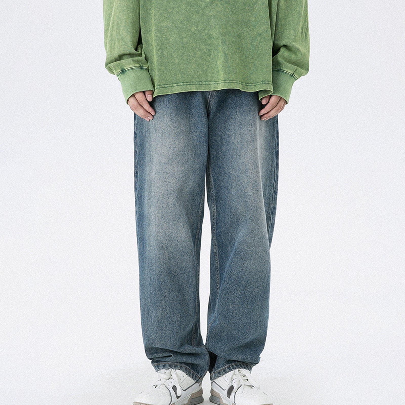 【MONN.:.(モン)】LOOSE DENIM Men's Loose Fit Jeans | Simons Canada