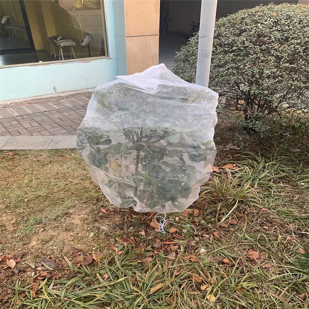 Bird Netting for Garden Protection,1Pcs Garden Netting Pest Barrier with Drawstring,Mosquito Net Tomato Protective Cover Garden Plant Netting Fruit Tree Netting for Cicadas Vegetables Blueberry Bushes