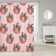 thumbnail image 2 of Manfei Cartoon Halloween Shower Curtain 72Wx84L,Spooky Spider Web Pattern Bathroom Shower Curtain, 2 of 5