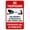Warning Sign 6, variant on No Trespassing This Property Is Protected By Video Surveillance Sign - 8"x12", Security Metal Decor for Business, Road, Secure Areas
