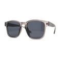 thumbnail image 2 of Gentlemans Fashion Rectangle Keyhole Retro Horn Rim Sunglasses Slate Black, 2 of 4