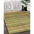 thumbnail image 2 of Ahgly Company Indoor Square Abstract Metallic Gold Abstract Area Rugs, 3' Square, 2 of 6