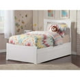 thumbnail image 2 of Leo & Lacey Lit Plateforme Gigogne Urbain Simple en Blanc, 2 of 3