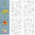 thumbnail image 1 of 4 Sheets Dragon Water Soluble Embroidery Stabilizer Stars Hand Sewing Stabilizers Self Adhesive Washable Stick and Stitch Embroidery Stabilizer for Embroidery Beginners Cloth, 1 of 7