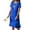 Royal Blue, variant on CIENVNSTG Women's Short Sleeve Linen Dress Crewneck Casual Plus Size Summer Flowy Vacation Midi Dresses Beach Sundress 2026 Black XL