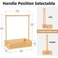 thumbnail image 5 of BAMBOOHOMIE Natural Bamboo Portable Baby Clothes Rack for Hanging Clothes Room, 5 of 7