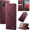 thumbnail image 1 of Funda tipo cartera para Samsung Galaxy S21 Plus, de piel, con tarjetero, función atril, cierre magnético y bloqueo RFID de TPU a prueba de golpes, compatible con S21 Plus, 1 of 8