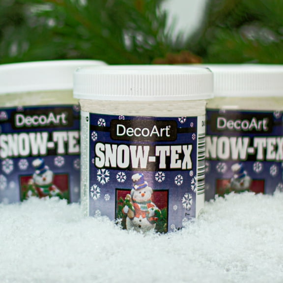 DecoArt Snow-Tex 2oz Faux Snow & Dimensional Texture Effect Paint for Art & Crafts
