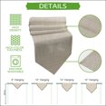 thumbnail image 5 of Beige Table Runner Linen Burlap Table Runner 72 Inches Long Rustic Farmhouse Solid Color Dresser Scarves for Kitchen Island Coffee Dining Room Party Wedding Banquet Holiday Decoration 13"x72", 5 of 8