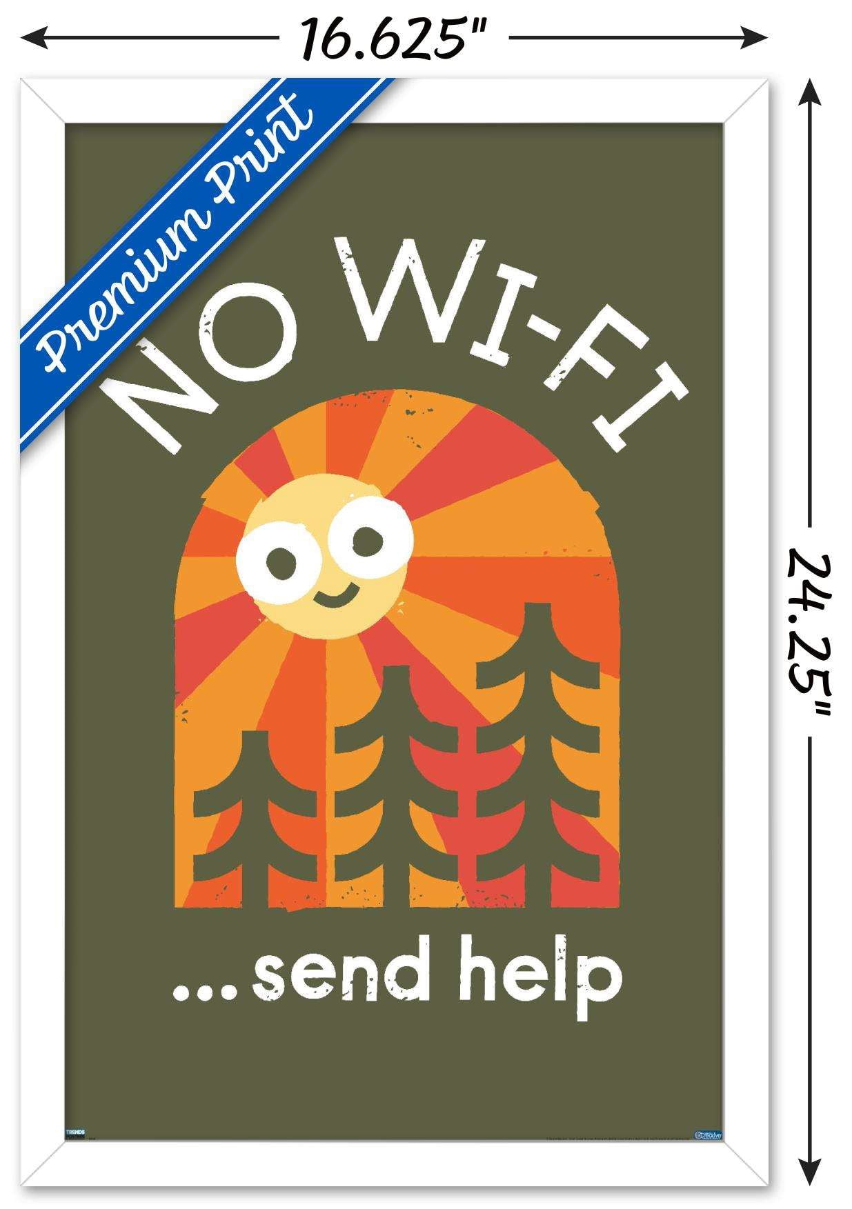 DaVid Olenick - Distress Signal Wall Poster, 14.725" x 22.375", Framed