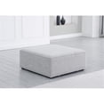thumbnail image 2 of Meridian Furniture Cube Grey Durable Linen Modular Component, 2 of 3