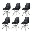 thumbnail image 5 of Leejay 7 Pieces Dining Table Set,59 inch Wooden Kitchen Table & 6 Pack Black Chairs, 5 of 5