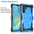 thumbnail image 5 of Takfox Case For Samsung Galaxy A36 5G ,Shockproof Heavy Duty Rugged Locking Swivel Holster Belt Clip Kickstand Full Body Hard Shell Phone Cover Case,Blue, 5 of 7