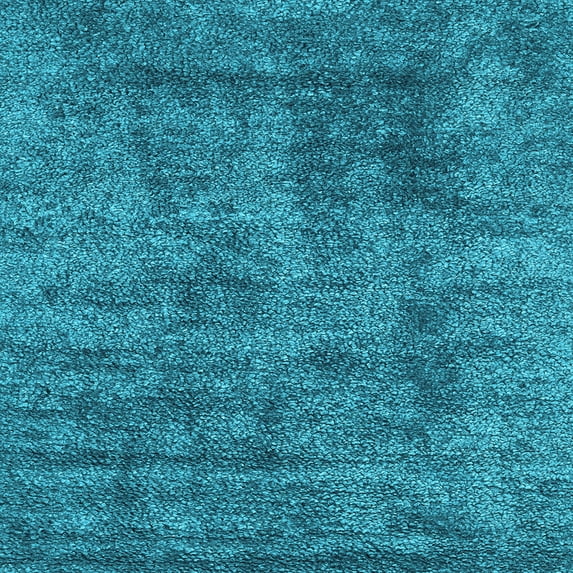 Ahgly Company Indoor Square Abstract Light Blue Contemporary Area Rugs, 3' Square