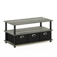 thumbnail image 2 of Furinno Frans Turn-N-Tube Coffee Table with Bin Drawers, French Oak Grey/Black/Black, 2 of 6