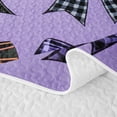 thumbnail image 5 of Homewish Kawaii Bow Twin Quilt Set,Colorful Plaid Bowknot Print Twin Coverlet Set,2pcs, 5 of 7