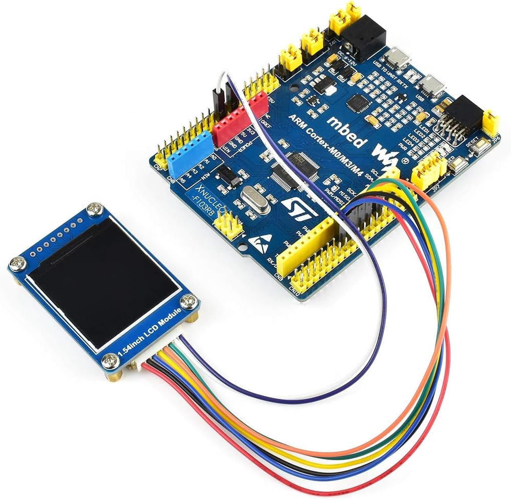 TOP1 1.54inch Display LCD Screen Module 240×240 Pixels SPI Communication RGB 65K Color LED Backlight Support /STM32 Board