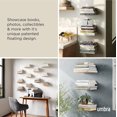 thumbnail image 2 of Floating Bookshelf, Small, Silver, Set of 3, 2 of 2