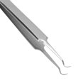 thumbnail image 2 of Pinzas para quitar espinillas, pinzas curvas de acero inoxidable para hombres y mujeres., 2 of 14