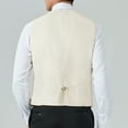 thumbnail image 3 of Vest for Men Formal Business Suit Vests Classic Solid Color Dress Waistcoat Wedding Suits Tuxedo, 3 of 7