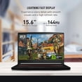 thumbnail image 2 of MSI GF63 Gaming Laptop, 15.6" FHD IPS, Intel Core i5-11400H, NVIDIA GeForce RTX 3050, 32GB RAM, 2TB SSD, Wi-Fi 6, Backlit Keyboard, Bluetooth, Windows 11 Pro, Cefesfy Gaming Mouse, 2 of 8
