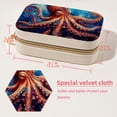thumbnail image 5 of Octopus Portable Velvet Earring Organizer with Removable Compartment, Necklace Holder, Jewelry Organizer, and Decorative Gift Box, 5 of 7