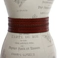 thumbnail image 3 of 2 7/8" (72mm) Wide High Waist Perforated Braided Leather Belt, 3 of 3