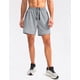 thumbnail image 2 of Pantalones cortos para correr Pudolla para hombre, entrenamiento, atlético, color gris XL, 2 of 7