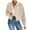 Beige, variant on Corduroy Jacket Women, Comdrip Women's Fashion Cropped Shacket Button Down Corduroy Shacket Jackets Casual Plaid Long Sleeve Crop Jackets Tops Jackets for Women Trendy Beige S