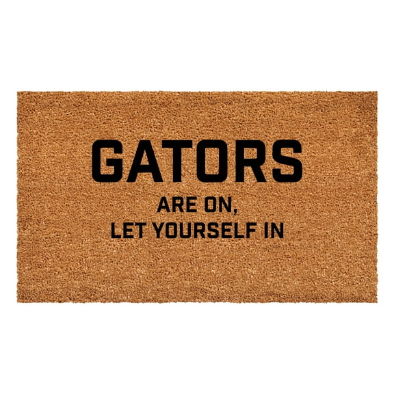 Calloway Mills 111782436 Gators are on let yourself in Doormat 24" x 36"