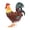 E, variant on A Hand Painted Iron Rooster Garden Statue With Rustic Finish, Farmhouse Decoration For Yard, Patio, Outdoor Lawn Accent