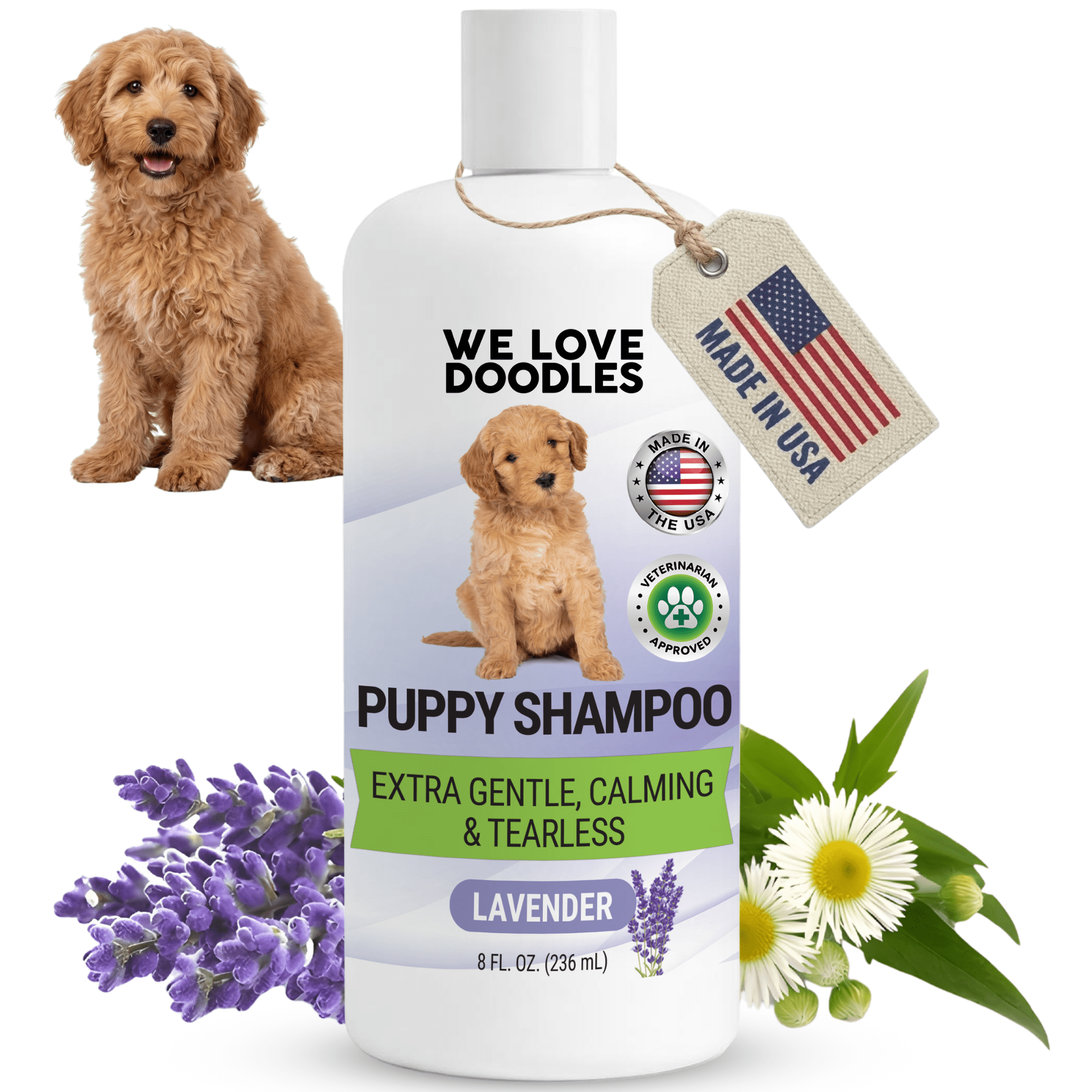 We Love Doodles Puppy Shampoo | Best Shampoo For Puppies | Tearless | Clean | Calming | Lavender | Best Smelling