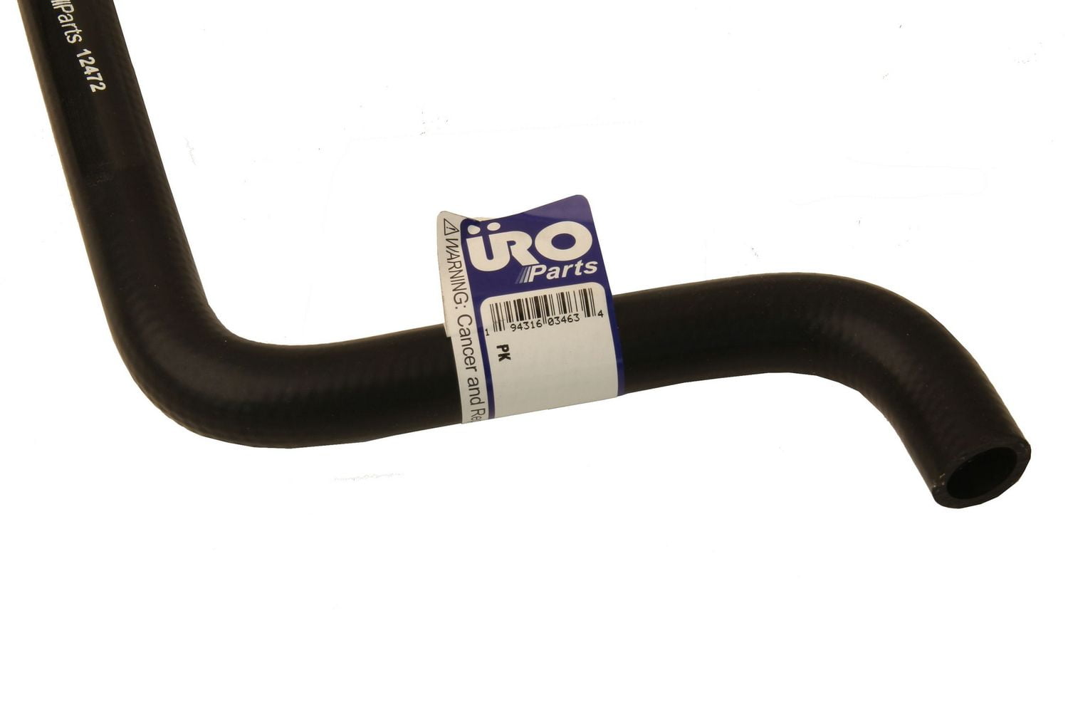 URO Parts 1635013782 Heater Hose Auxiliary Pump to Engine  Black
