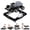 Black, variant on INFANS 4 in 1 Baby Walker, Foldable Toddler Activity Center with Adjustable Height, Padded Seat, Music, Light, Removable Toy Tray, Push Walker for Girls Boys Aged 6-18 Months