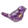 thumbnail image 2 of Miniature Resin Bird Figurines With Gold Foil Decorative Glass Gravel Birds For Desktop Home Decor Paperweight Collectible Art, 2 of 5