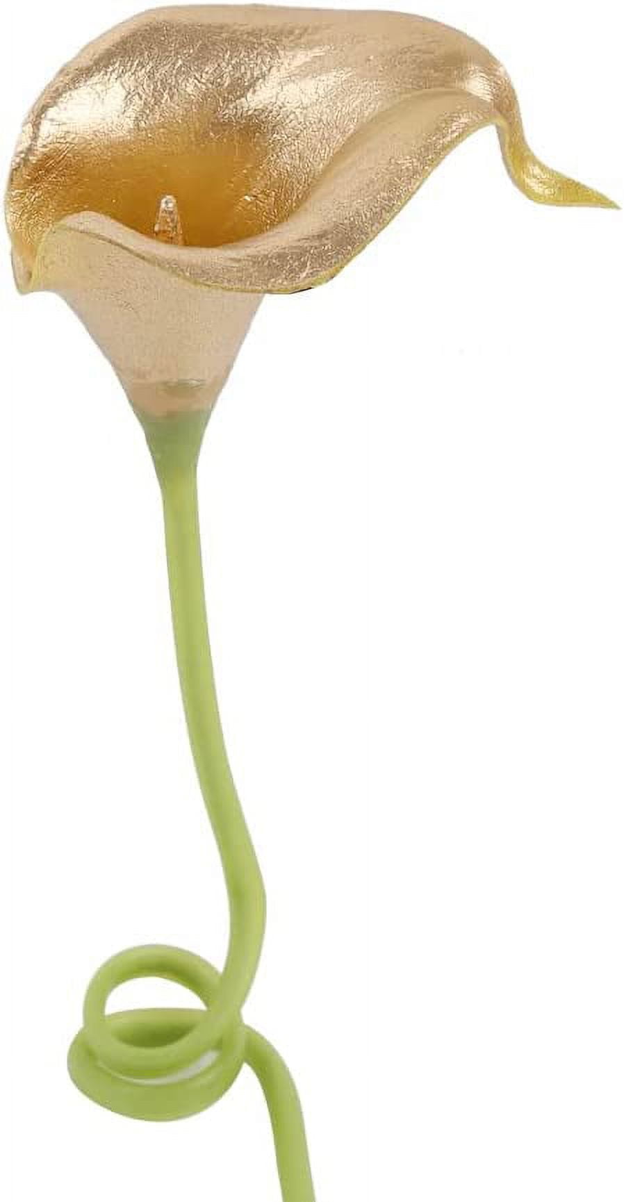 10pcs Artificial Flowers Fake Calla Lily Flowers Real Touch Calla Lily Faux Flowers Arrangement Bouquet for Home Garden Office Party Wedding Bouquet Centerpieces Flower Home Decoration (White)