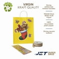 thumbnail image 4 of Jet Paper Bags [100 PCS] 10" x 5" x 12H“ YELLOW Colored Kraft Paper Shopping Bag with Twisted Handles for Gift, Merchandise, Birthday, Christmas, Wedding, Party Favor, Thank You and More, 4 of 11