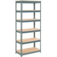 thumbnail image 3 of Global Industrial Extra Heavy Duty Shelving 36"W x 18"D x 72"H With 6 Shelves, Wood Deck, Gry, 3 of 3