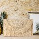 thumbnail image 4 of Straw Evening Clutch Purse Straw Crossbody Bag Summer Beach Bags For Women Straw Woven Envelope Bag Party Totes For Evening Party, 4 of 5