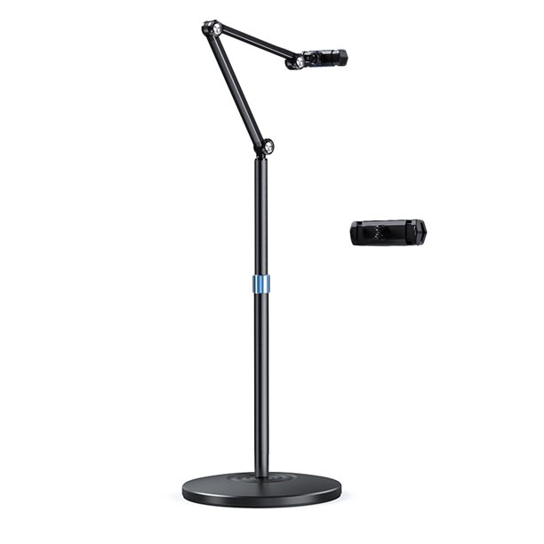 Soporte para teléfono Aleación de aluminio, flexible Universal Rotación de 360 grados Duradero Profesional Base estable Soporte de