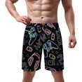 thumbnail image 2 of NICKSUN Men's Swim Trunks, Cute Print Quick Dry Summer Board Beach Shorts with Mesh Lining and Pockets, 2 of 6