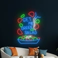 thumbnail image 5 of Handmadetneonsign Get Me Greek Salad Neon Sign, Salad Food Neon Led Art Decor, Food Store Wall Decor, 5 of 5