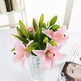 thumbnail image 2 of Moocorvic Mothers Day Gifts Artificial Flowers Rose Bouquet Butterfly Orchid Silk,Gifts for Mom,Dad Gifts,Valentines Day Decorations, 2 of 9