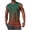 Army Green, variant on Mens Sleeveless Gradient Top Smooth Ombre Design Crew Neck Breathable Fabric Athletic Silhouette for Gym Training Green M