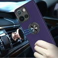 thumbnail image 2 of For Moto G 5G 2025/2026 - G Play 2026 - CHIEF Oil Painted Magnetic Ring Stand Hybrid Case Cover - Dark Purple, 2 of 3