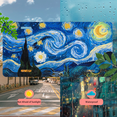 thumbnail image 5 of 1 Pcs 2D Flat License Plate Covers & Frames, The Starry Night For Decorative Front, Waterproof For Decoration Aluminum License Plate Covers & Frames Cover For Men Women, 12" X 6", 5 of 7